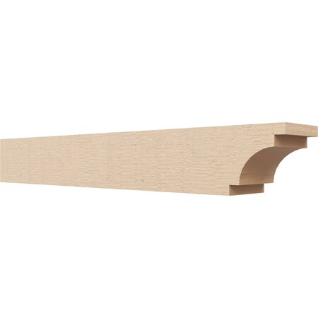 Ekena Millwork 4in. W x 4in. H x 28in. L Mediterranean Woodgrain TimberThane Rafter Tail, Primed Tan RFTUR04X04X28MEDRCPR